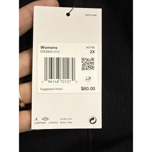 (R7) Nike Jordan Loose  Fit/Coupe Large Sweatpants Women’s 2X Fleece Active - Picture 4 of 16